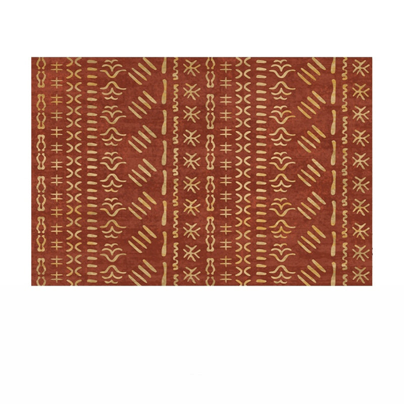 Bohemian Southwestern Print Rug Polyester Indoor Carpet Non-Slip Backing Area Rug for Living Room