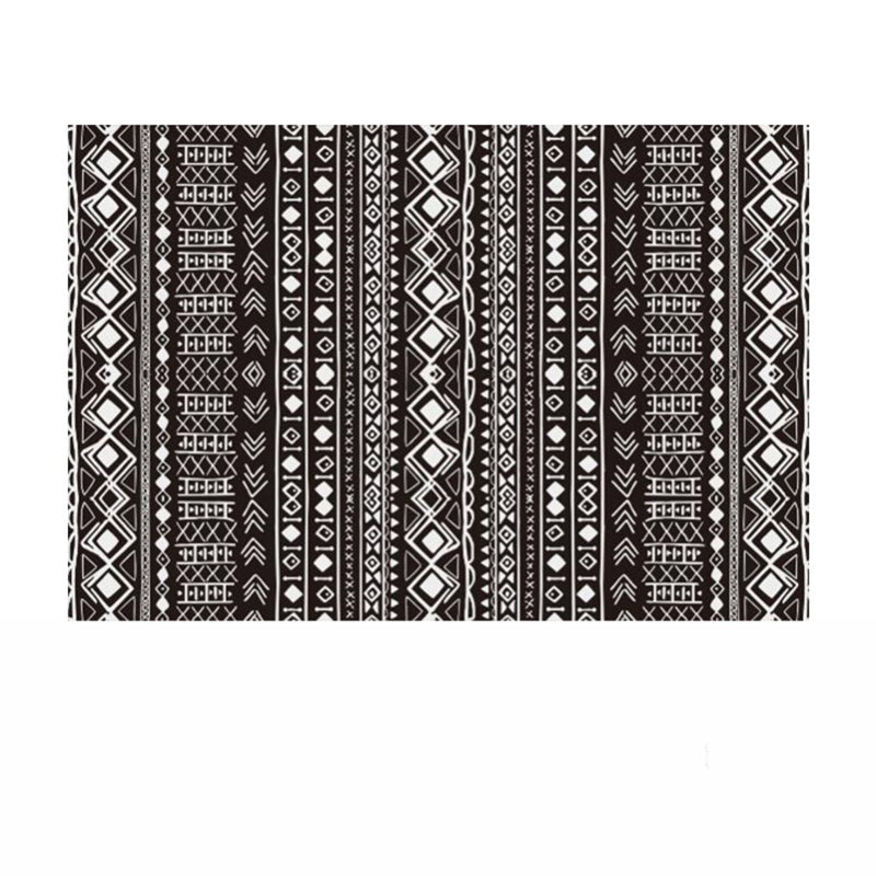 Bohemian Southwestern Print Rug Polyester Indoor Carpet Non-Slip Backing Area Rug for Living Room
