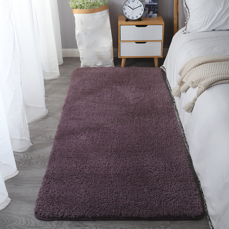 Tapis moderne blanc mélangé de couleurs pures, tapis d'intérieur lavable pour la décoration de la maison