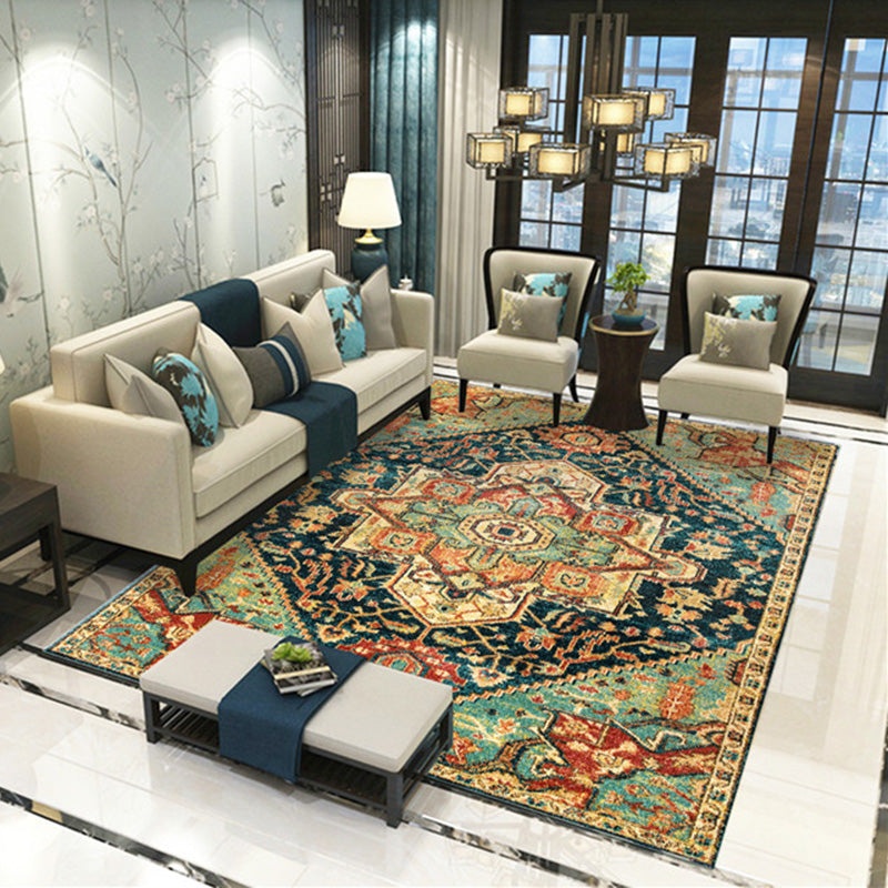 Dunkelroter Teppich gemischtes Graphenteppich nicht rutschfestem Teppich Waschbar Teppich für Wohnzimmer