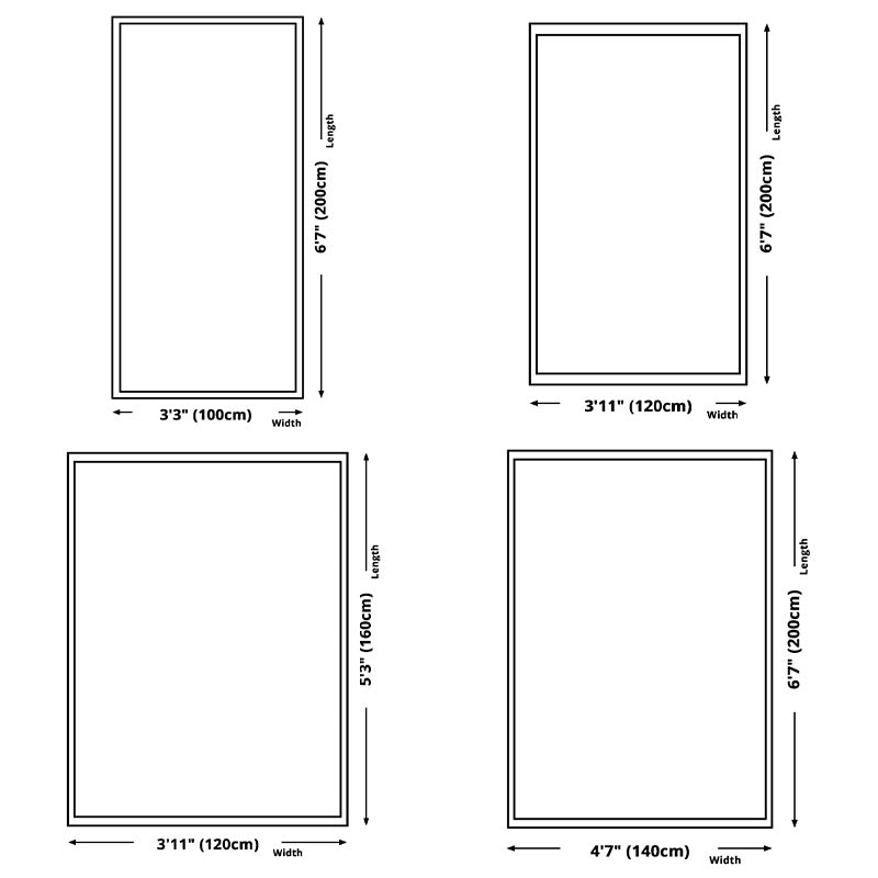 White Line Muster Area Teppich Polyester Fläche Teppich nicht rutscher Backing Teppich für Wohnkultur