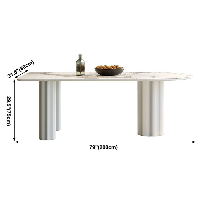 Metaal eigentijdse gratis vorm binnen tafel gesinterde stenen boventafel voor eetkamer