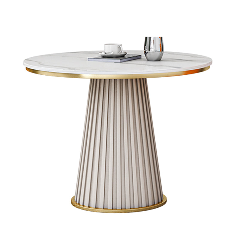 Metall traditionelle Luxus runde Innentisch Sintered Stone Tisch für Küche und Esszimmer