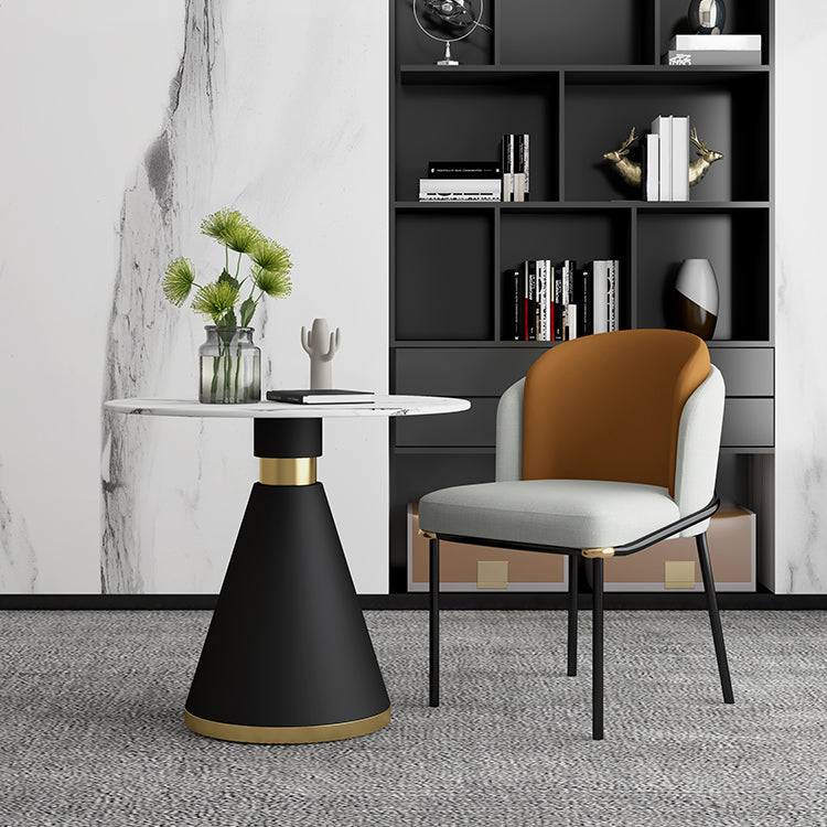 Ronde dinettetafel Traditionele luxe eetkamertafel met voetstuk