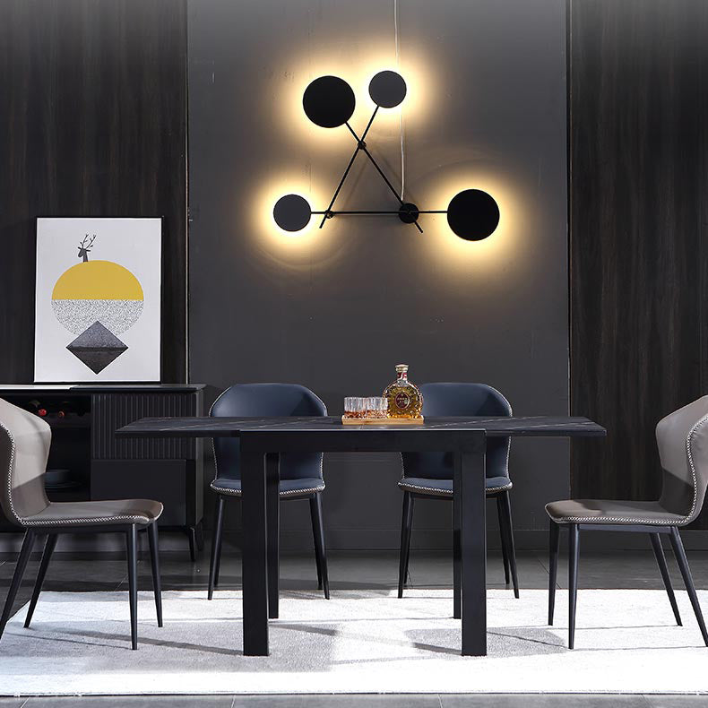 Industrial Square 35.5 '' Esstisch Stein Ausleitbare Esszimmersammlung