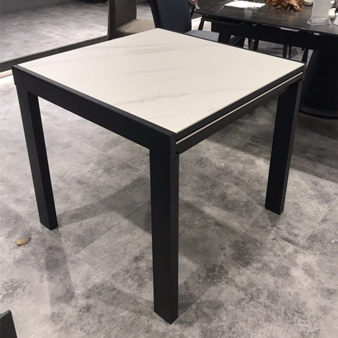 Industrial Square 35.5 '' Esstisch Stein Ausleitbare Esszimmersammlung