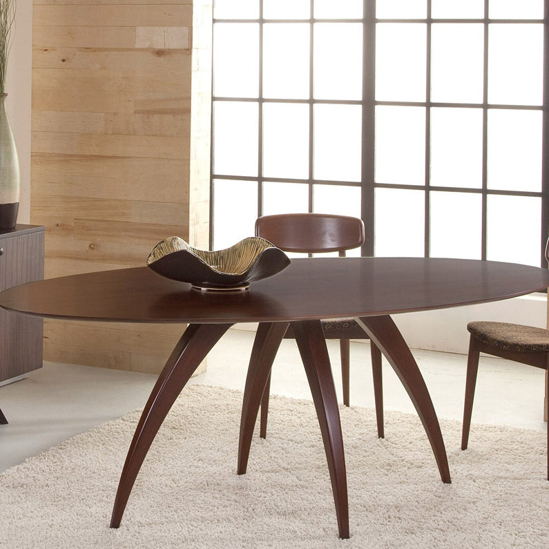Table à manger ronde en bois de pin massif, Table fixe simple pour salle à manger
