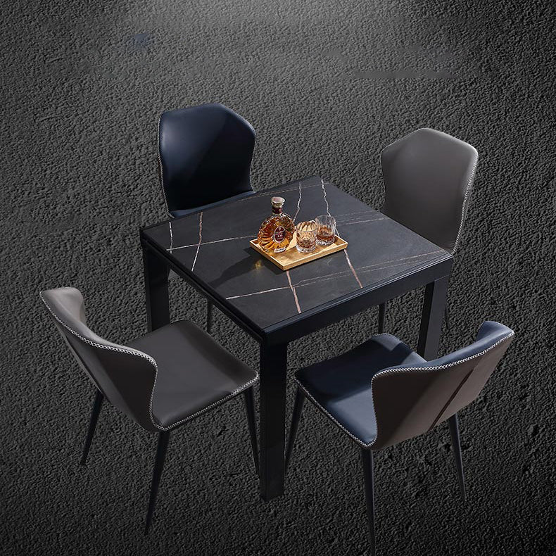 Industrial Square 35,5'' Esstisch Stone Dining Room Collection mit Blattverlängerung