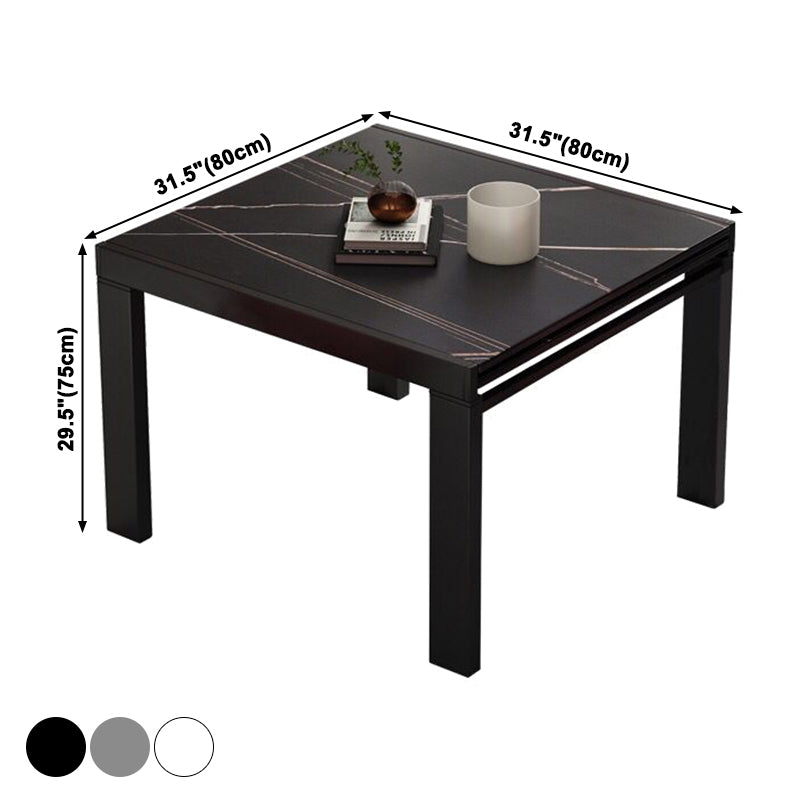 Industrial Square 35,5'' Esstisch Stone Dining Room Collection mit Blattverlängerung