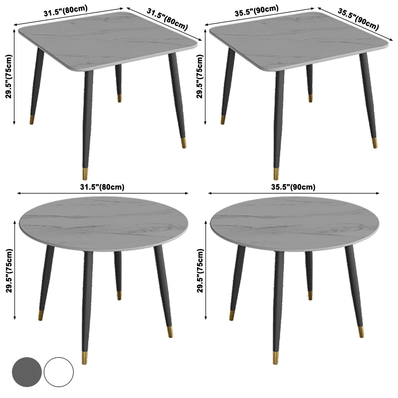 Industrial Style Dining Site Table Stone Dining Room Home Furniture for Home