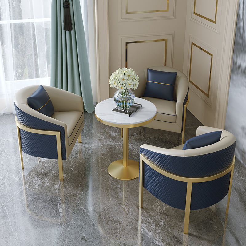 Round Dining Site Table Traditional Luxury Stone Dining Room Collection for Indoor