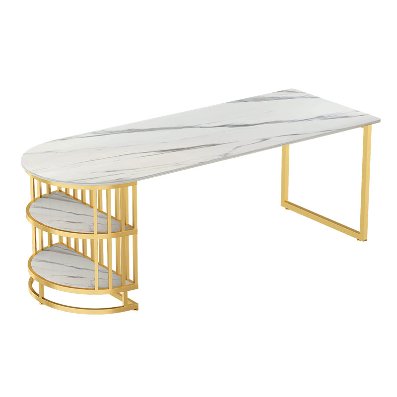 Table à manger en pierre de style glam