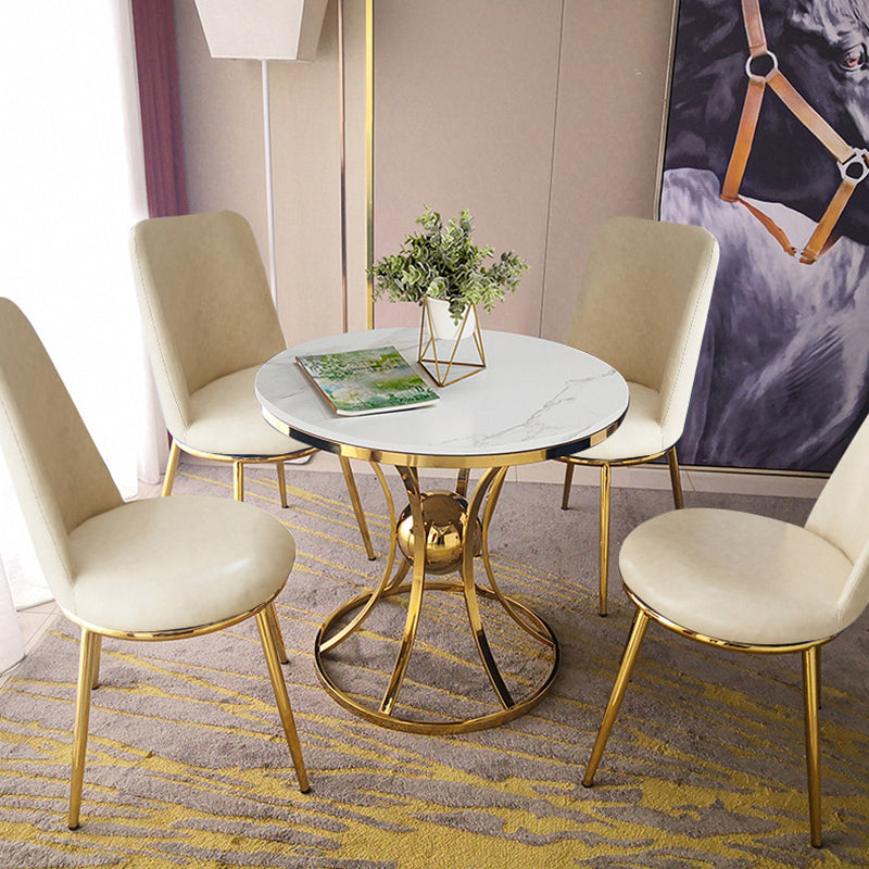 Ronde tafel Dinettetafel Traditionele luxe eetkamertafel voor binnen