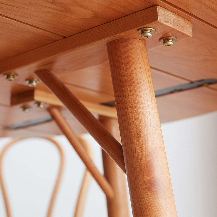 Massief houten dinettetafel van 1,20 meter, moderne eettafel rond voor thuis