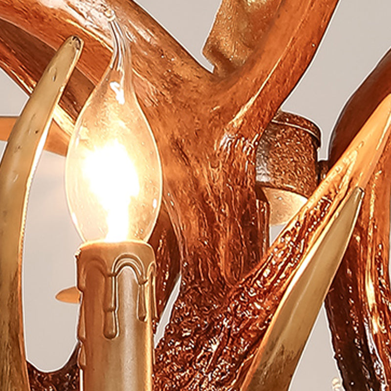 Lustres de bois vintage style américain cure