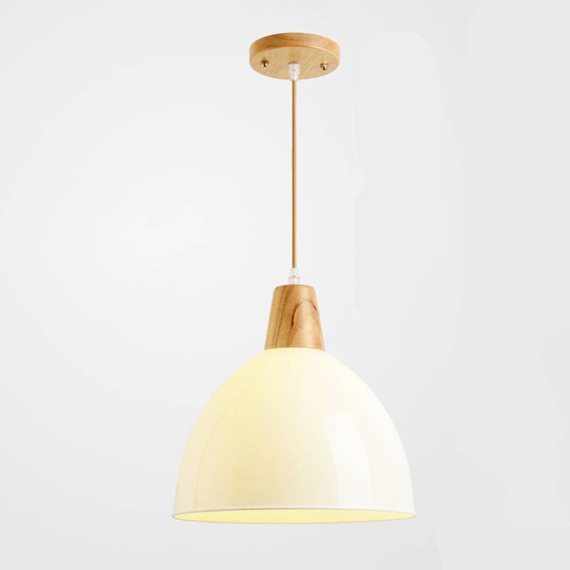 Bunte kuppelheizte helles modernes Stil Holz 1 Lichtanhänger für Esszimmer