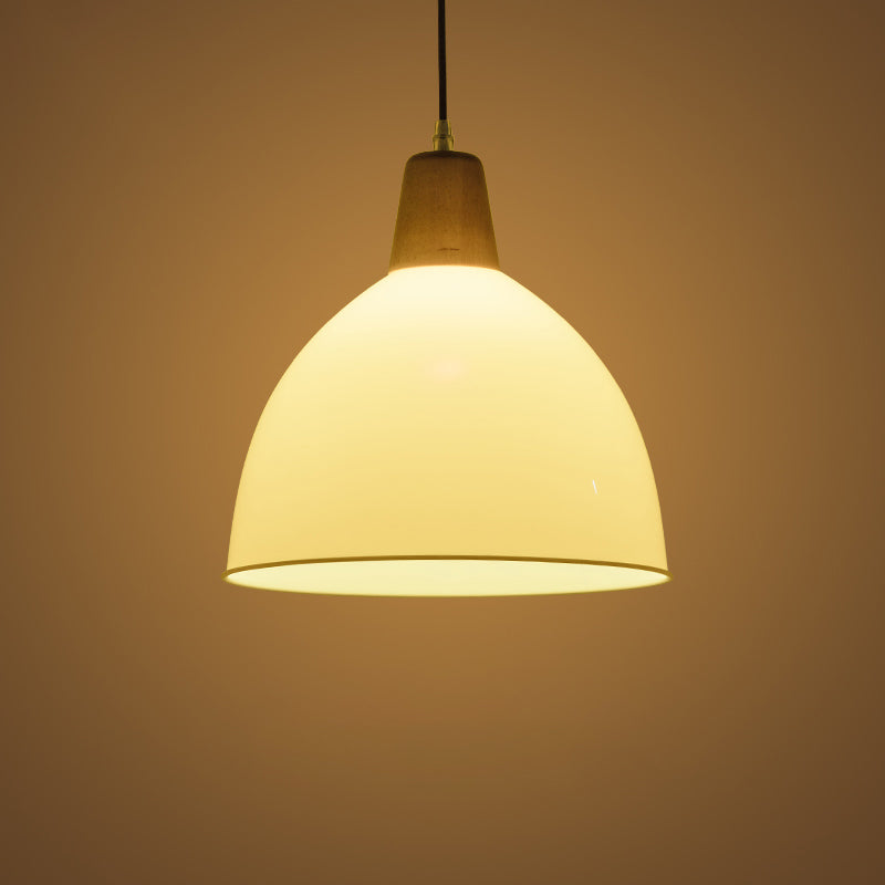 Bunte kuppelheizte helles modernes Stil Holz 1 Lichtanhänger für Esszimmer