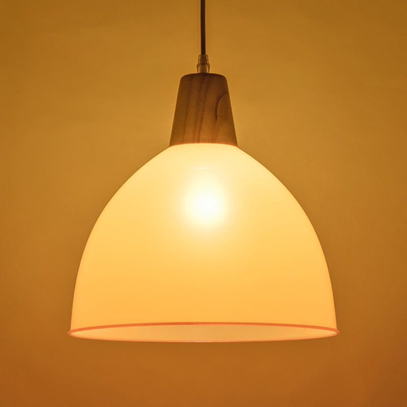 Bunte kuppelheizte helles modernes Stil Holz 1 Lichtanhänger für Esszimmer