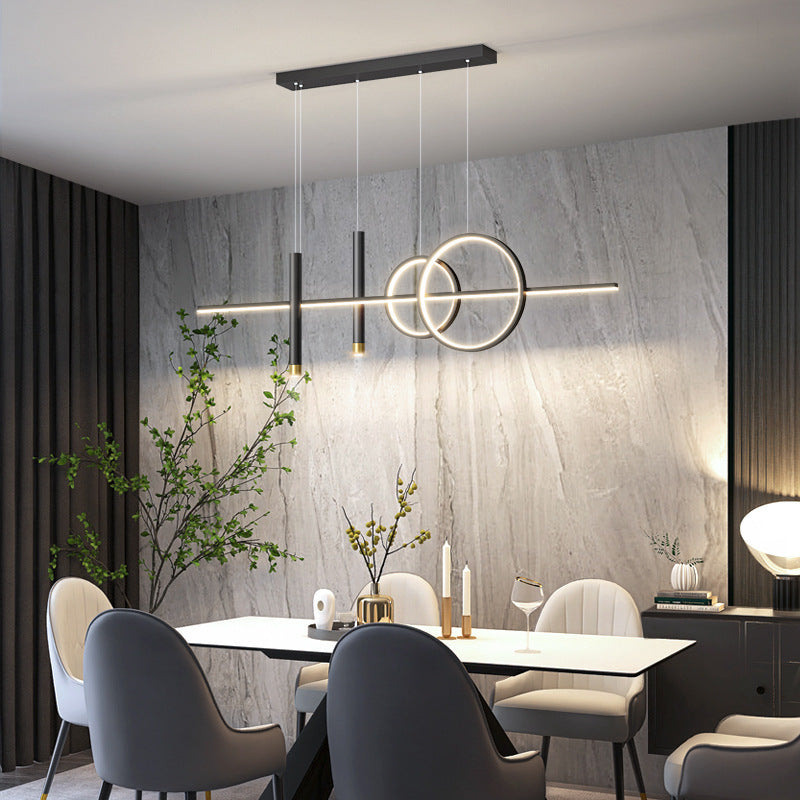 Linear Isola Lighting Acrilic Contemporary Simplicity Fishings a sospensione per il ristorante