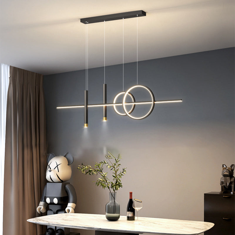 Linear Isola Lighting Acrilic Contemporary Simplicity Fishings a sospensione per il ristorante
