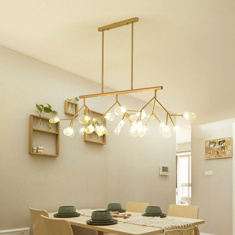 Nordic Modern Style Firefly Island Light Indoor Firefly Hanging Lamp for Dining Room