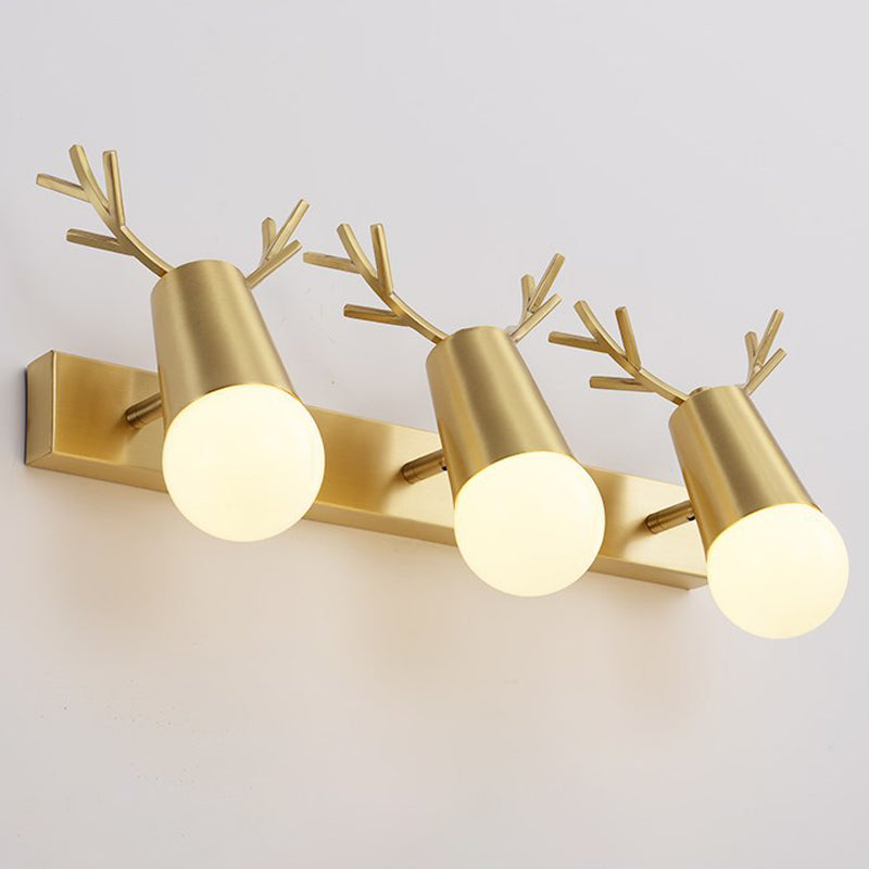 Lampade a sconde Golden Postmodern Lampada a parete multipla per soggiorno camera da letto