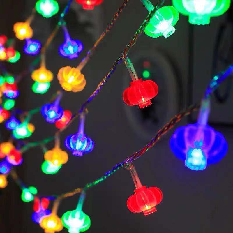 Lantern LED String Light Decorative Plastic Indoor New Year Festive Light
