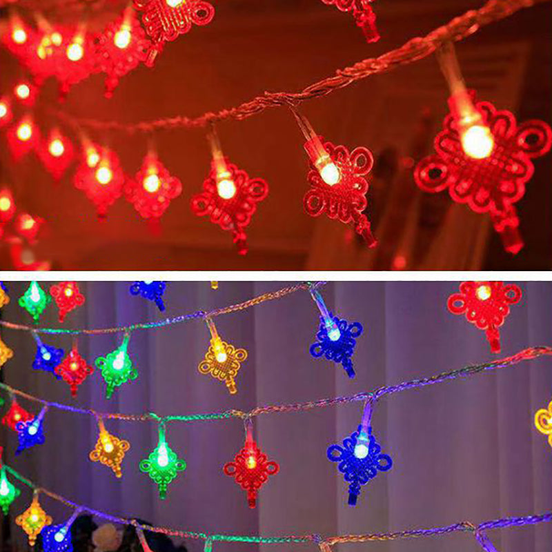Lantern LED String Light Decorative Plastic Indoor New Year Festive Light
