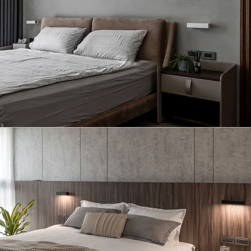 Lámpara de pared geométrica de hierro lacado de pared LED moderno de moda con sombra acrílica