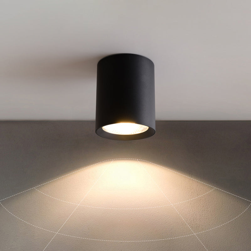 Plafonnier cylindrique Éclairage proche du plafond Éclairage encastré moderne
