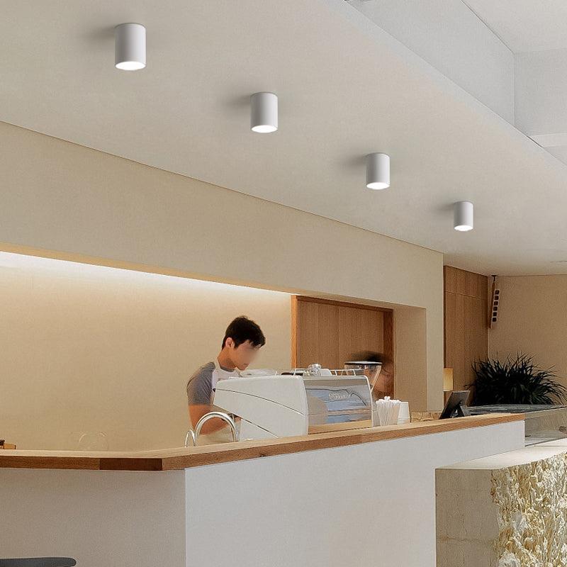 Plafonnier cylindrique Éclairage proche du plafond Éclairage encastré moderne