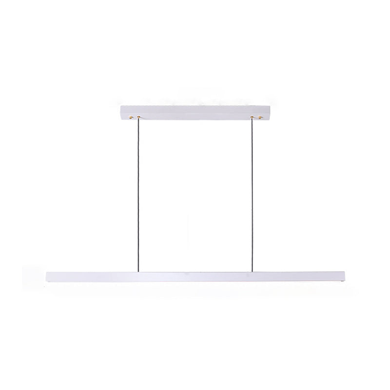 Minimalism Contemporary Style Island Chandelier Light Linear LED Island Light for Dining Room