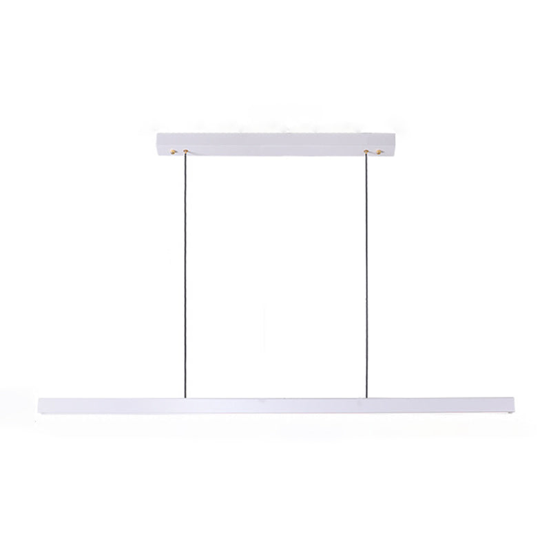Minimalism Contemporary Style Island Chandelier Light Linear LED Island Light for Dining Room