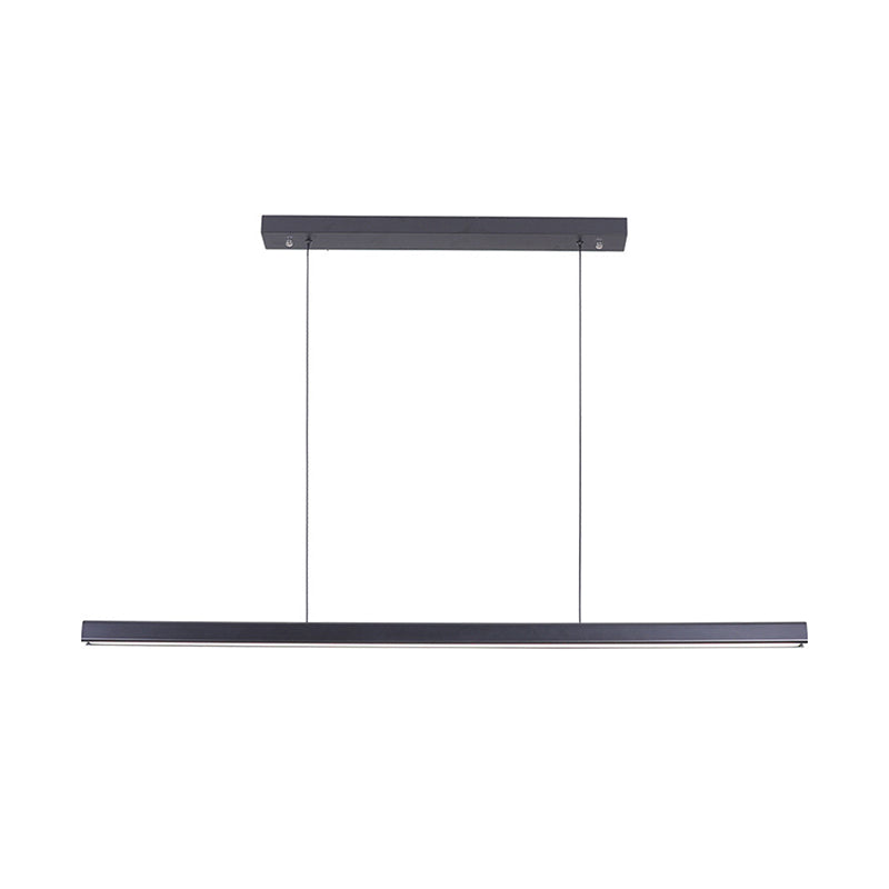 Minimalism Contemporary Style Island Chandelier Light Linear LED Island Light for Dining Room