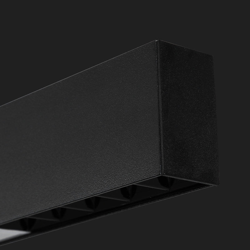 Rectangle Island Lights Modern Metal 1 Light Kitchen Island Lighting in Black