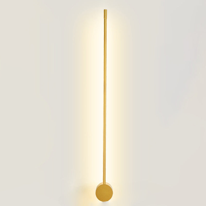 Modern Concise LED Wall Sconce Wrought Iron Linear Wall Lamp with Acrylic Shade