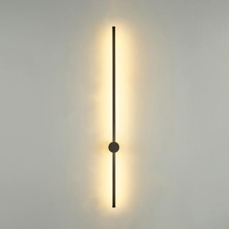 Modern Concise LED Wall Sconce Wrought Iron Linear Wall Lamp with Acrylic Shade
