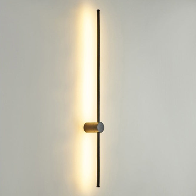 Modern Concise LED Wall Sconce Wrought Iron Linear Wall Lamp with Acrylic Shade