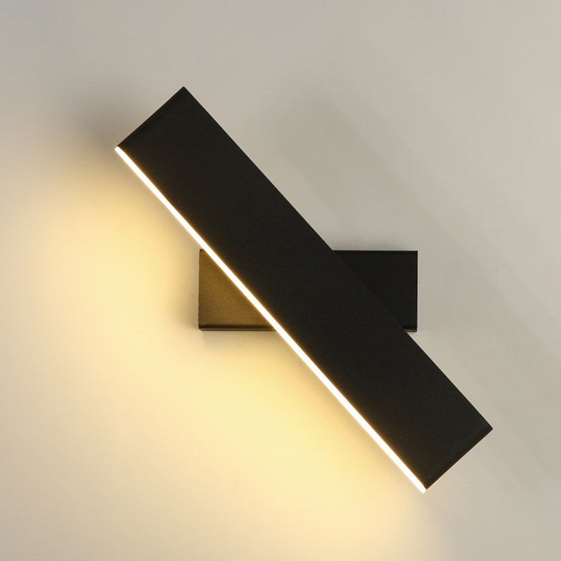 Lampe murale à LED à la mode moderne laquée en aluminium rotatif en aluminium Lumière murale avec une teinte acrylique