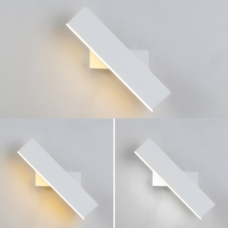 Modern Fashionable LED Wall Lamp Lacquered Aluminium Rotatable Wall Light with Acrylic Shade