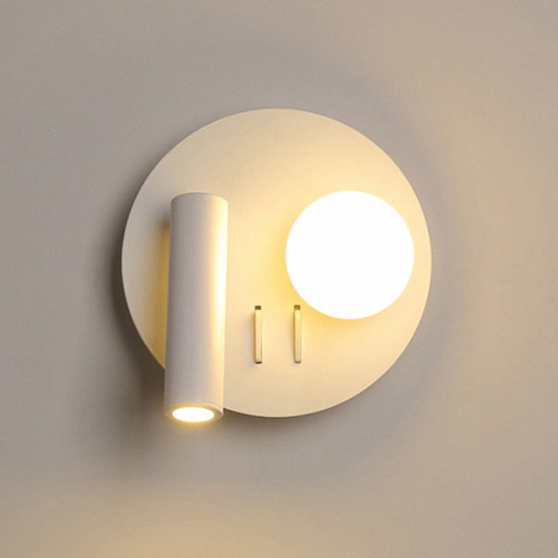 Acrylic White LED Wall Lamp in Modern Creative Style Aluminium Reading Wall Light for Bedroom