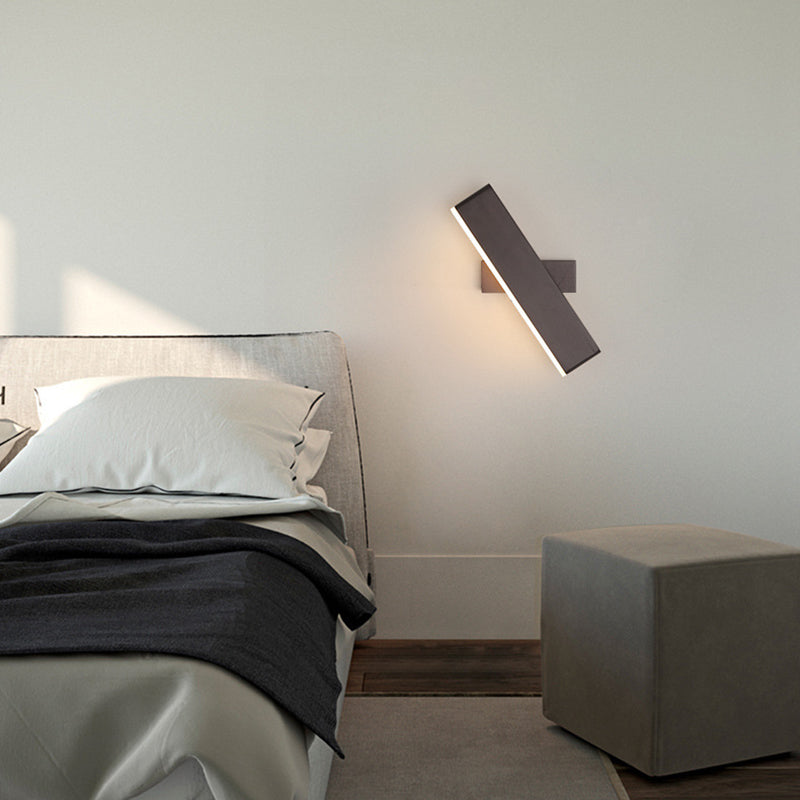 Acryl rechteckige LED -Wandlampe in moderner Einfachheit Aluminium Rotatable Wandleuchte für Schlafzimmer