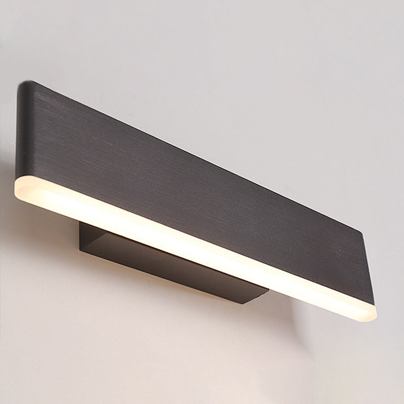 Acryl rechteckige LED -Wandlampe in moderner Einfachheit Aluminium Rotatable Wandleuchte für Schlafzimmer