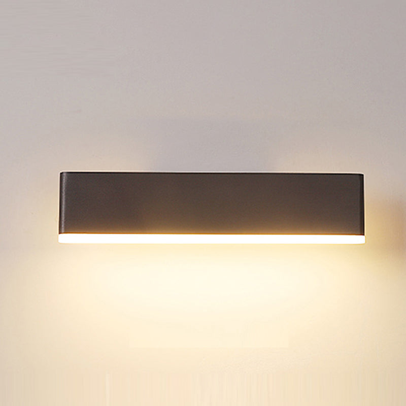 Acryl rechteckige LED -Wandlampe in moderner Einfachheit Aluminium Rotatable Wandleuchte für Schlafzimmer