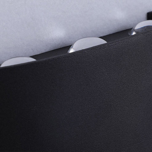 Square Shade Wall Lighting Modern Style Metal Multi Lights Sconce Lamp in Black