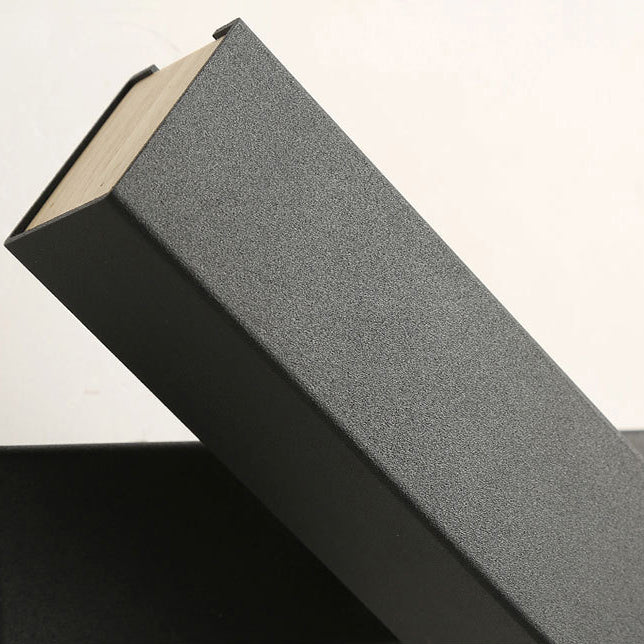 Wooden Rectangular LED Wall Lamp in Modern Simplicity Iron Rotatable Wall Sconce with Acrylic Shade