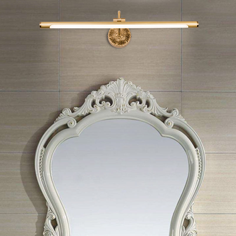 Linear Wall Sconce Lights Mid Century Metal 1 Light Sconce Light Fixture for Bathroom