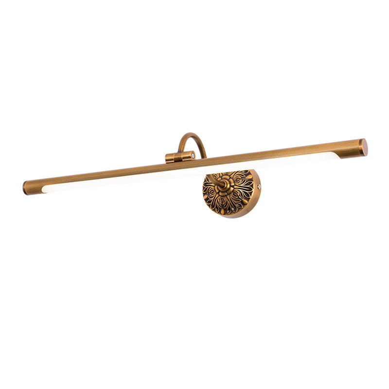 Linear Wall Sconce Lights Mid Century Metal 1 Light Sconce Light Fixture for Bathroom