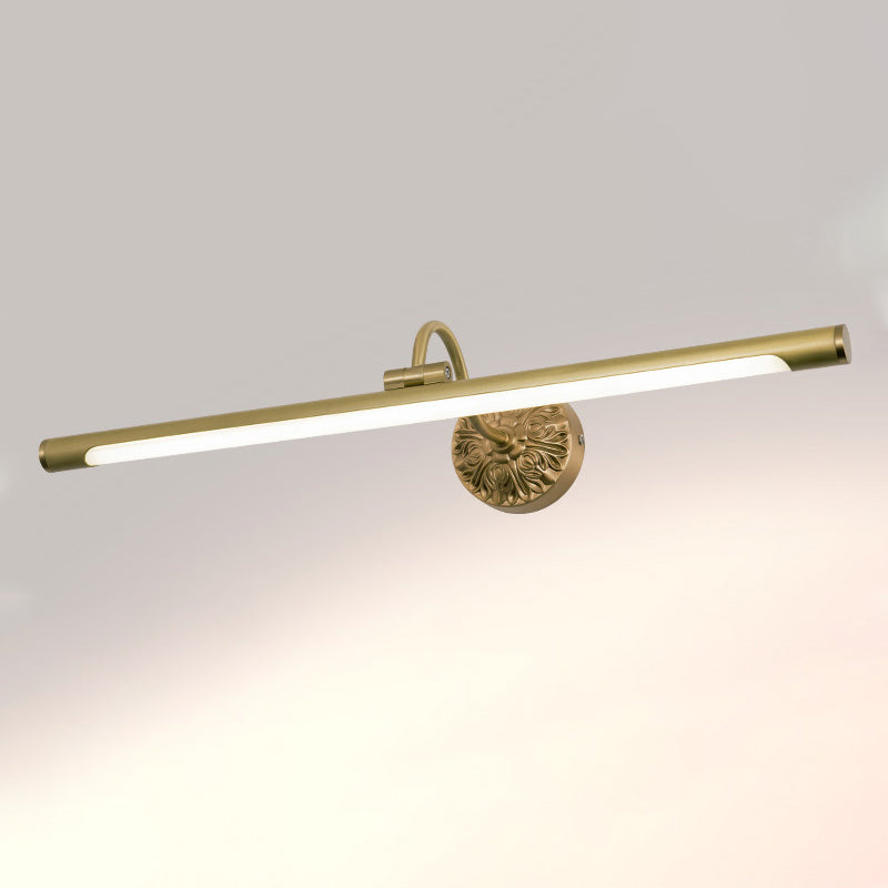 Linear Wall Sconce Lights Mid Century Metal 1 Light Sconce Light Fixture for Bathroom