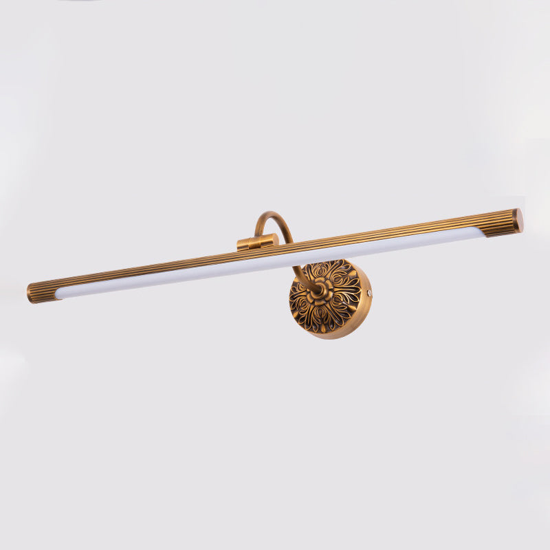 Linear Wall Sconce Lights Mid Century Metal 1 Light Sconce Light Fixture for Bathroom